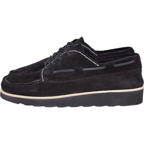 Universal Works Black Suede Oliver Shoe
