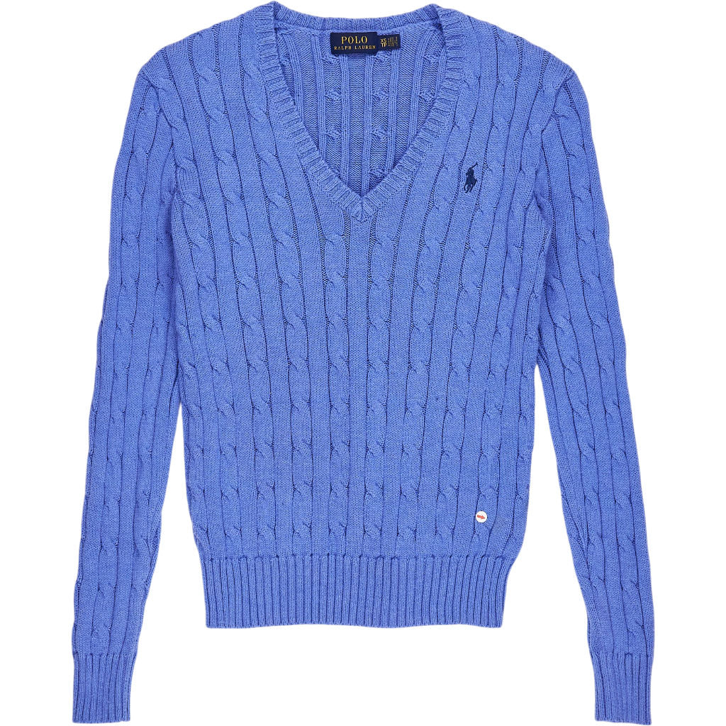 Polo Ralph Lauren Blue Cable Knit Jumper