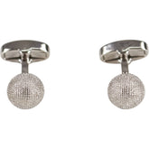 Moss Silver Textured Cufflinks