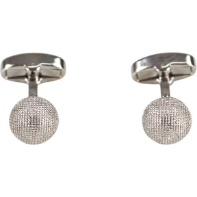 Moss Silver Textured Cufflinks