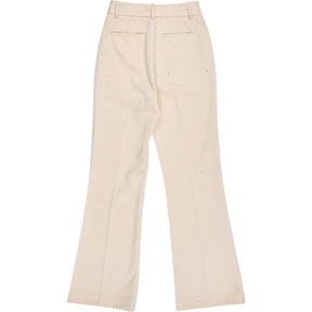 Reiss Cream Wool Blend Trousers