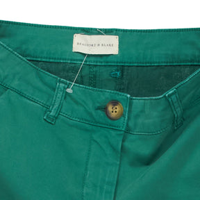 Beaufort & Blake Emerald Green Cotton Shorts