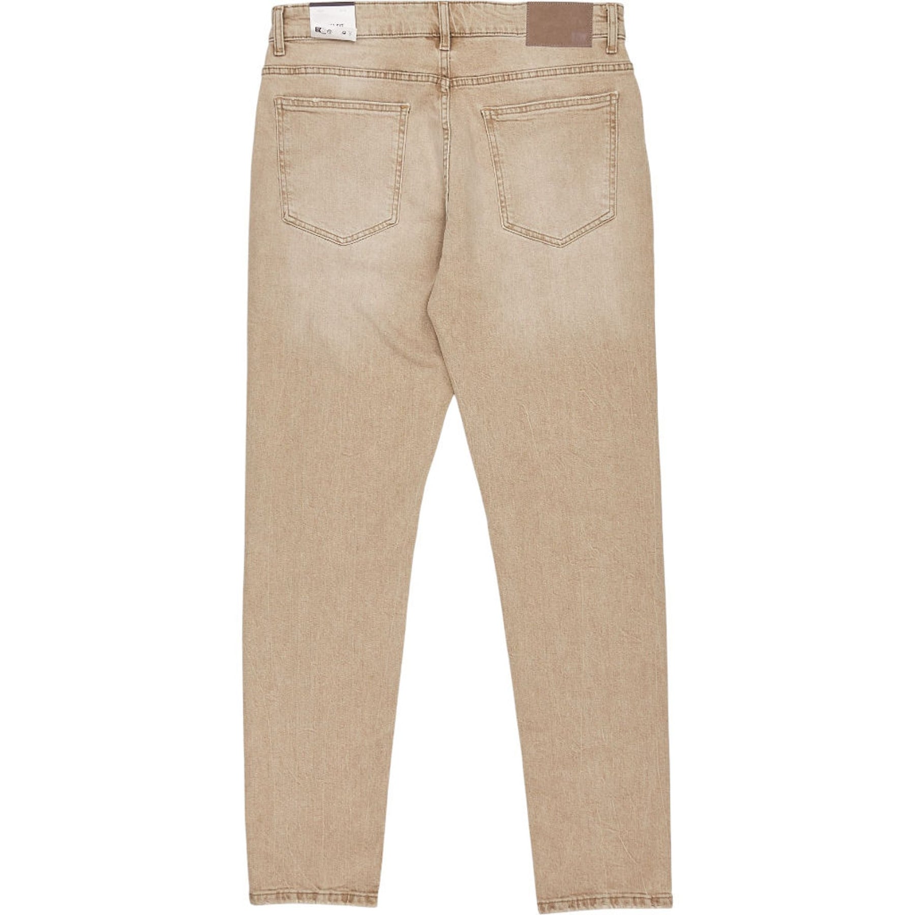 Pull & Bear Beige Slim Fit Jeans