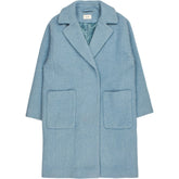 Hush Blue Wool Blend Coat