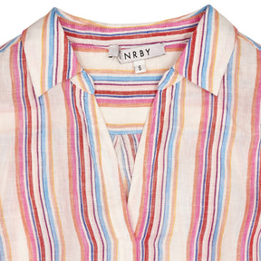 NRBY Multicolour Striped Linen Dress