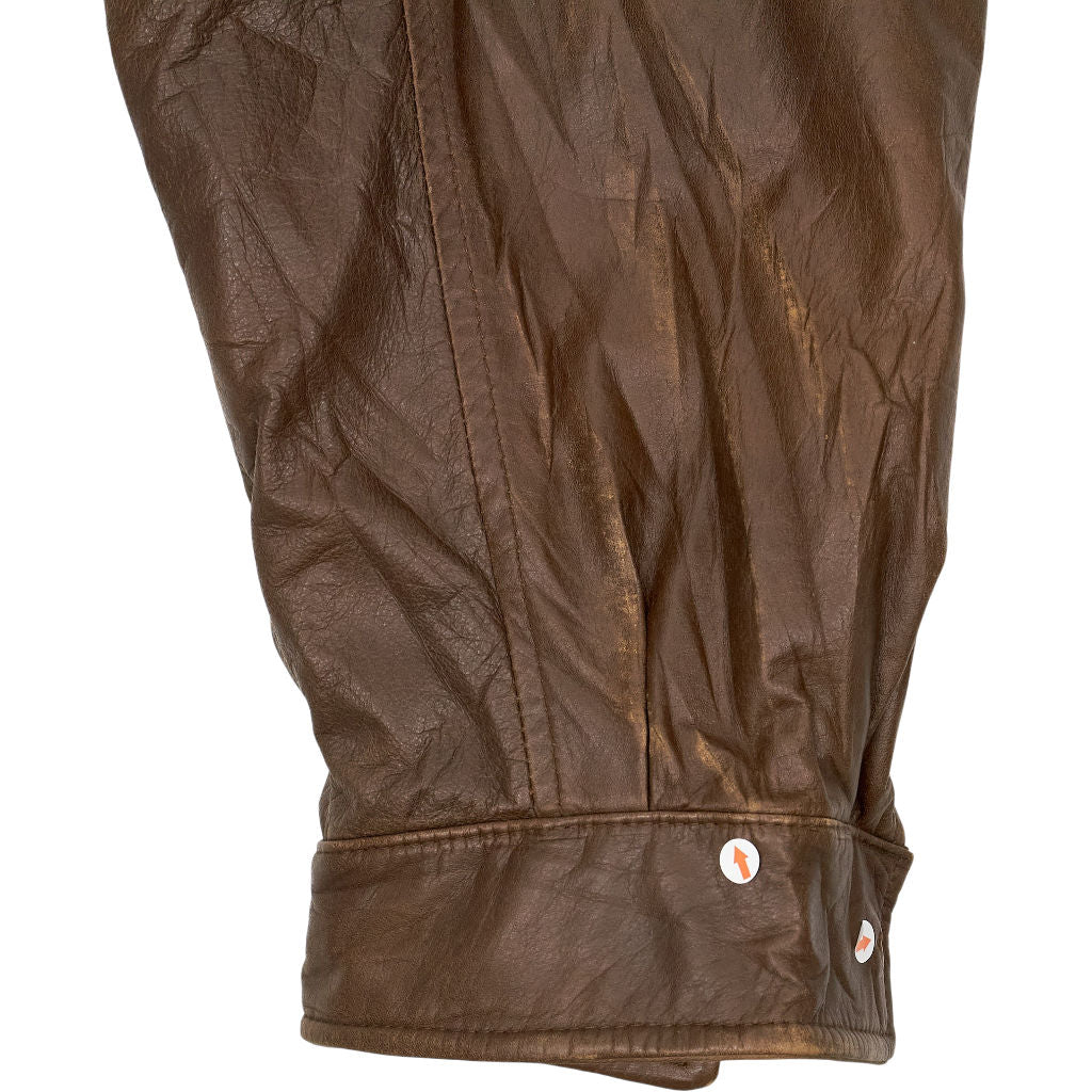 Vintage Wilsons Brown Leather Belted Jacket