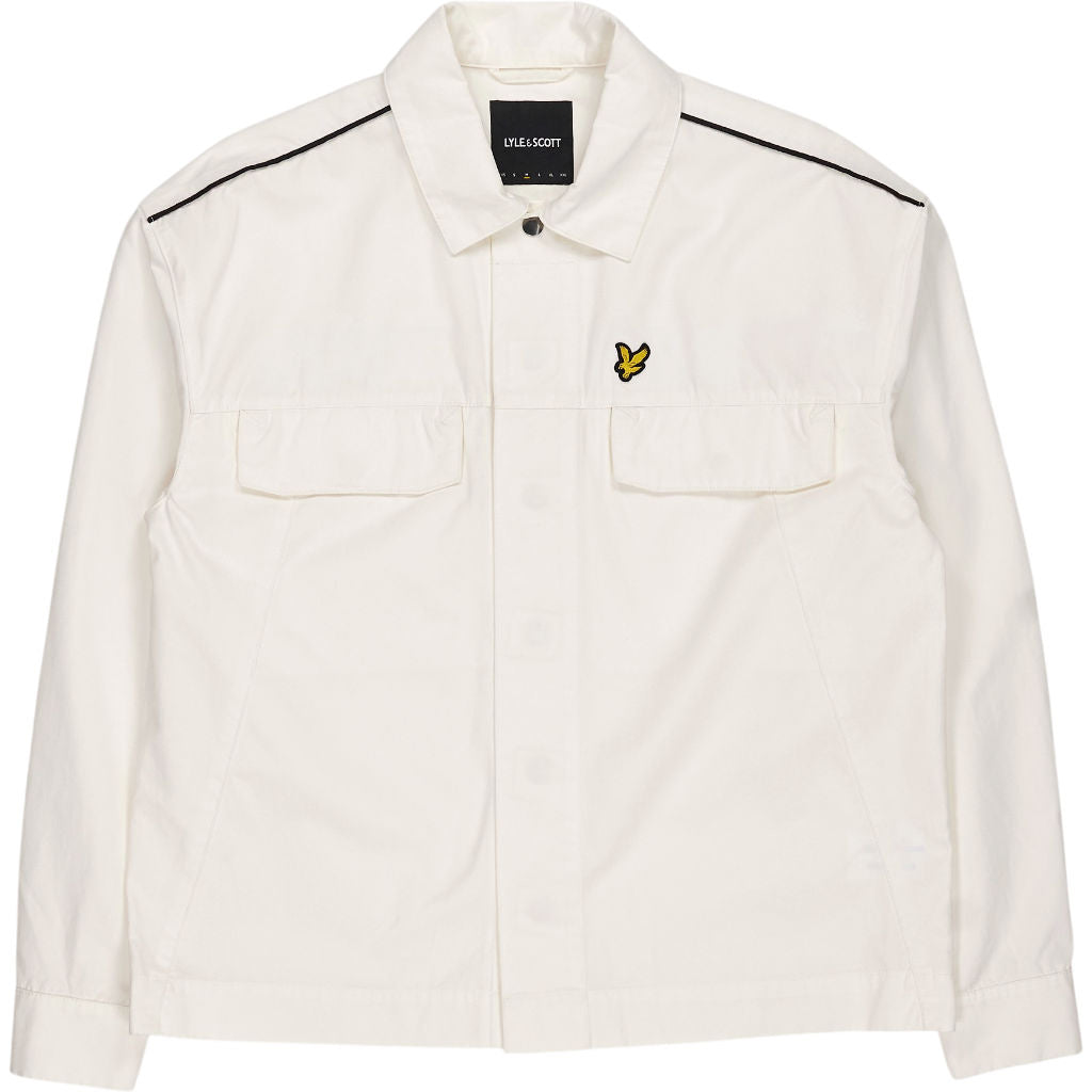 Lyle & Scott White Cotton Overshirt