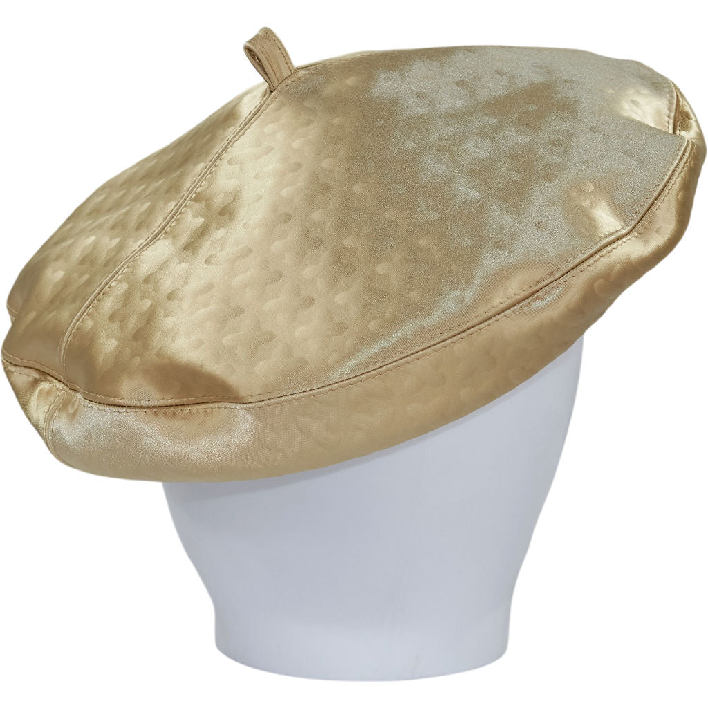 Stephen Jones Miss Jones Gold Textured Beret
