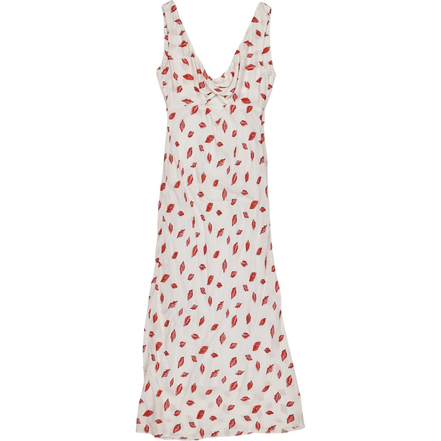 OMNES Red Lips Print Dress