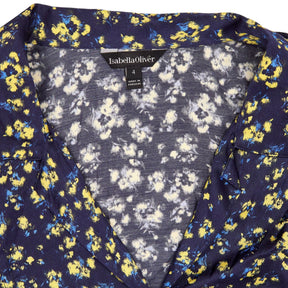 Isabella Oliver Blue Floral Dress