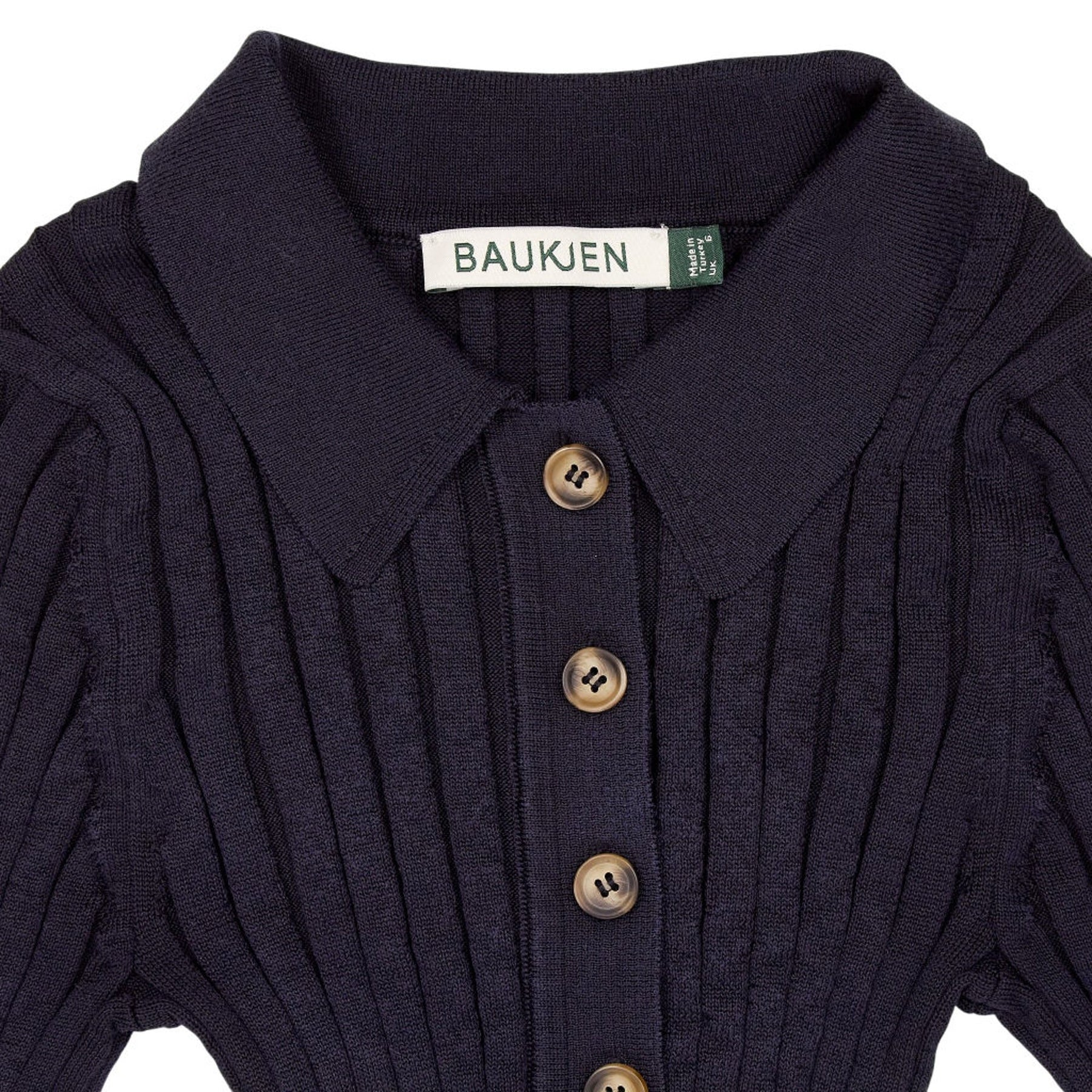 Baukjen Navy Ribbed Knit Dress