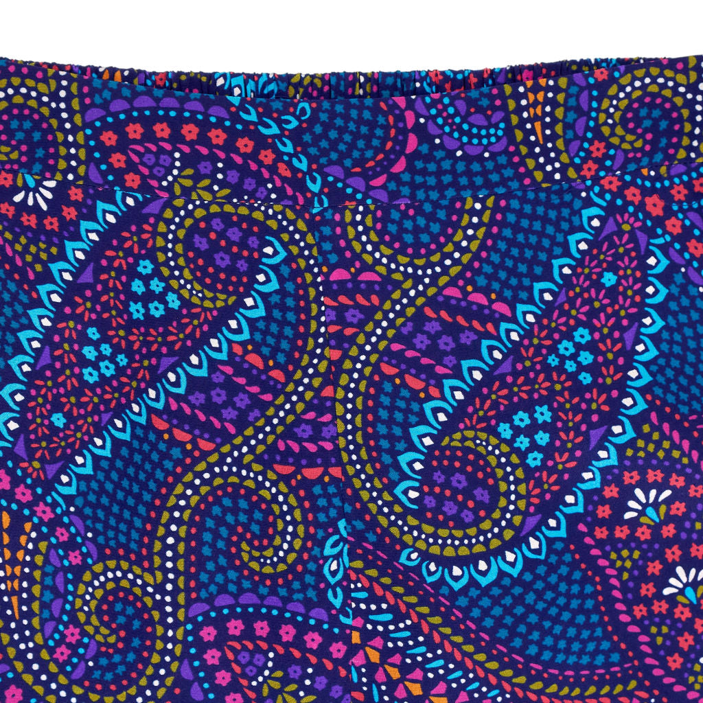 NRBY Blue Paisley Silk Trousers
