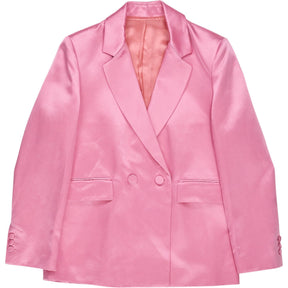 Vivere Pink Satin Blazer Suit
