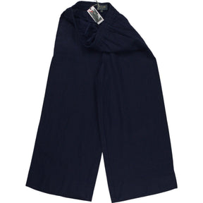Wyse Navy Wide-Leg Trousers