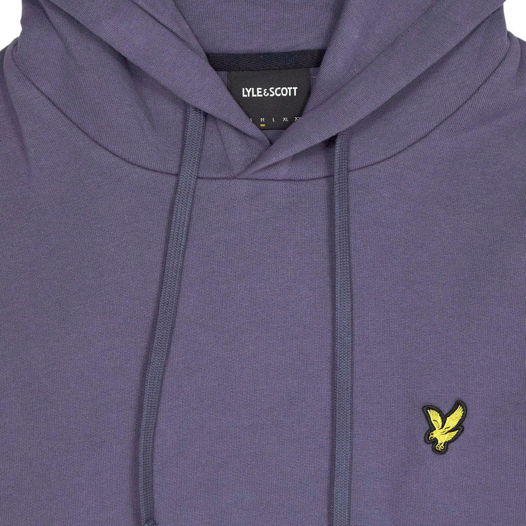 Lyle & Scott Aubergine Purple Logo Hoodie