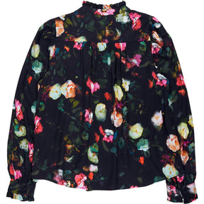 Baukjen Black Bouquet Eleanor Floral Blouse