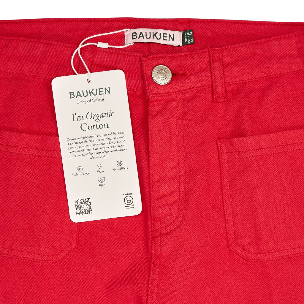 Baukjen Crimson Red Juna Jeans