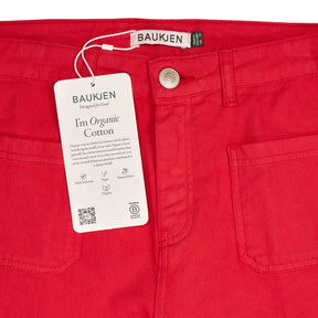Baukjen Crimson Red Juna Jeans