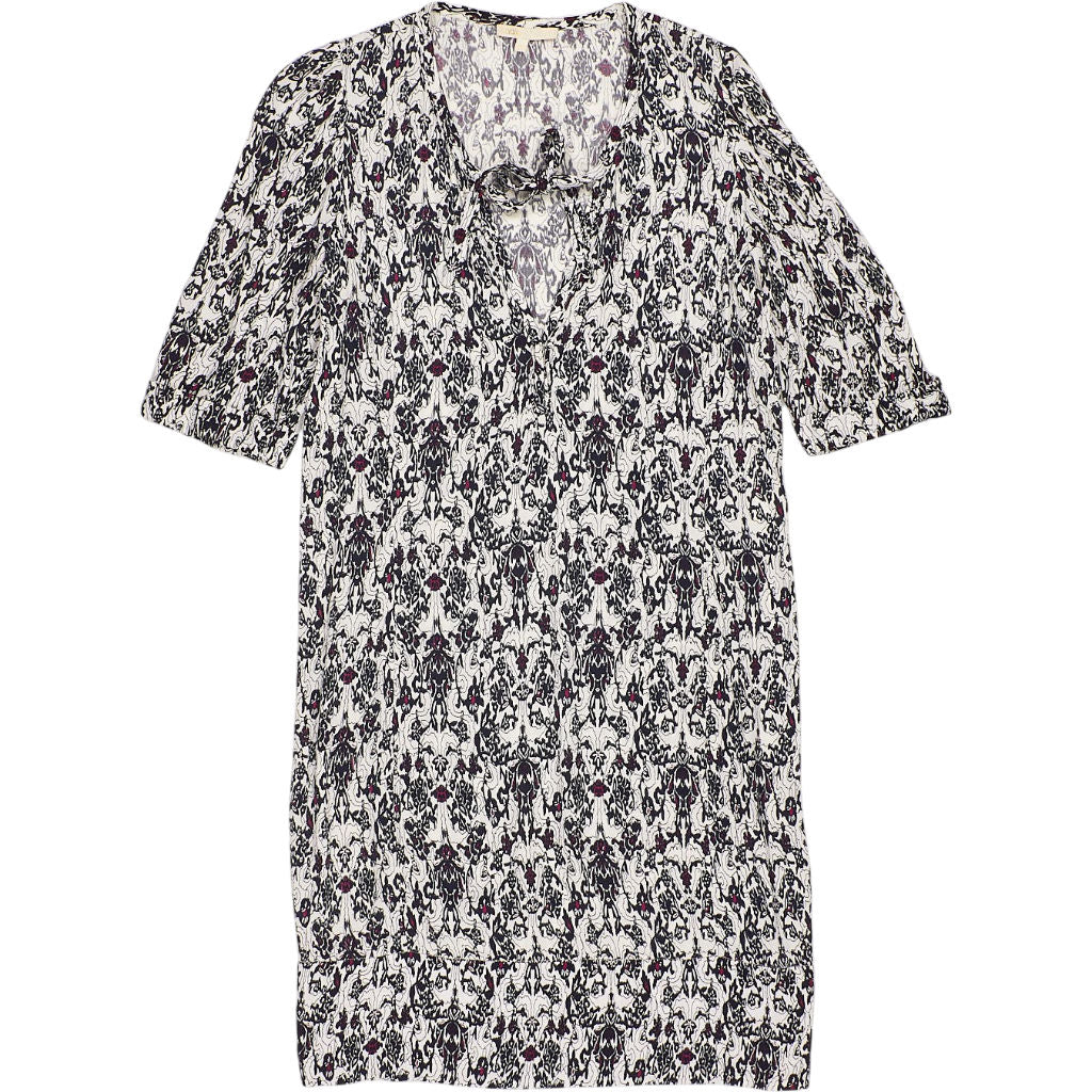 Maje Black White Floral Dress