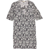 Maje Black White Floral Dress