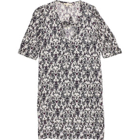 Maje Black White Floral Dress
