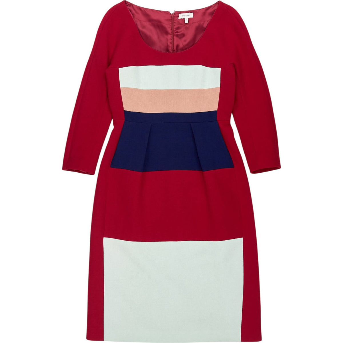 Delpozo Multi Colourblock Dress
