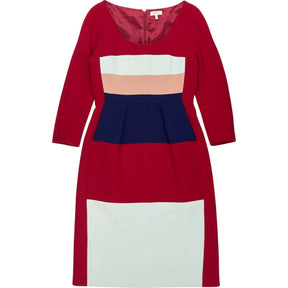 Delpozo Multi Colourblock Dress