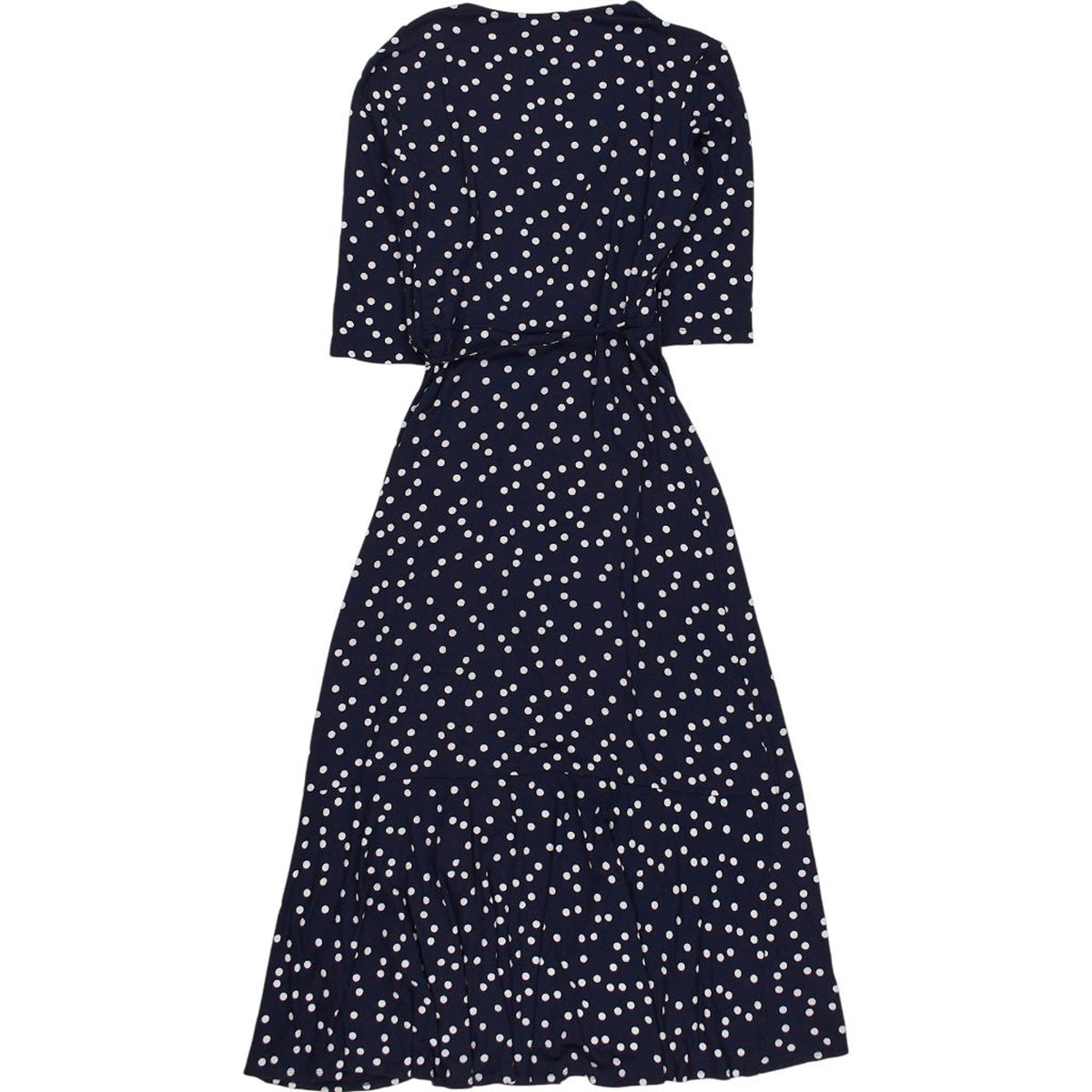 Baukjen Navy Polka Dot Wrap Dress