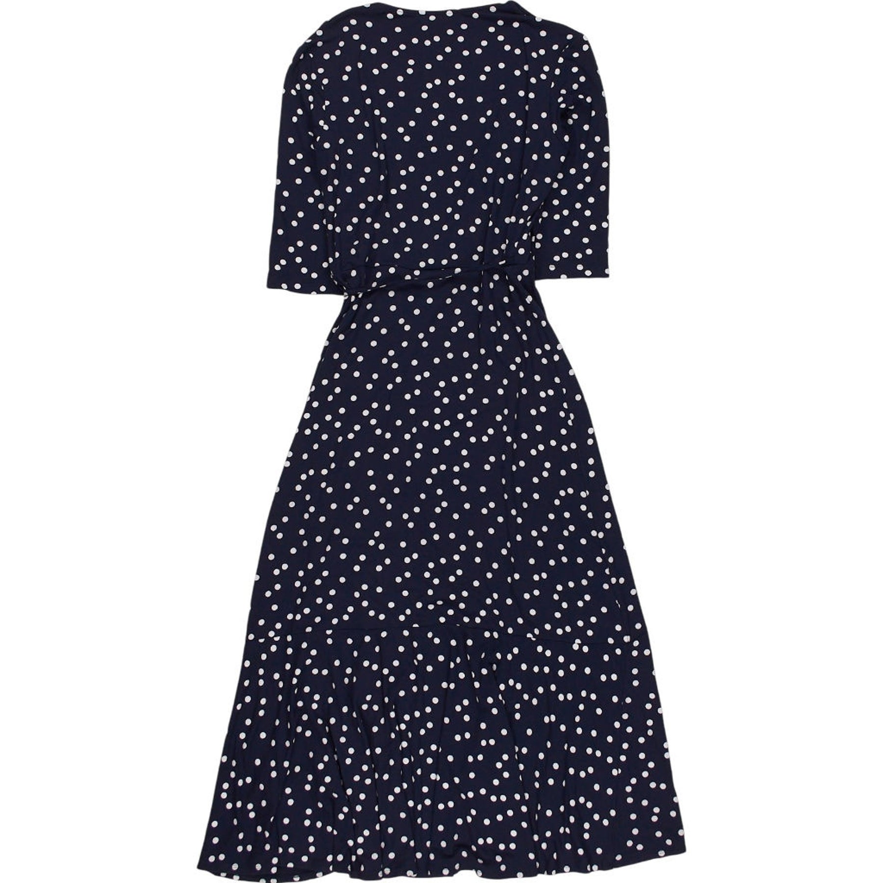 Baukjen Navy Polka Dot Wrap Dress