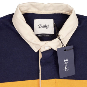 Drake's Multicolour Striped Rugby Shirt