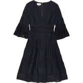 Temperley London Black Lace Midi Dress
