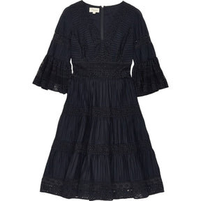 Temperley London Black Lace Midi Dress