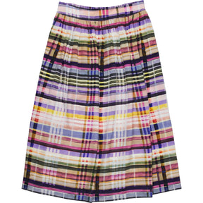 NRBY Multicolour Pleated Midi Skirt