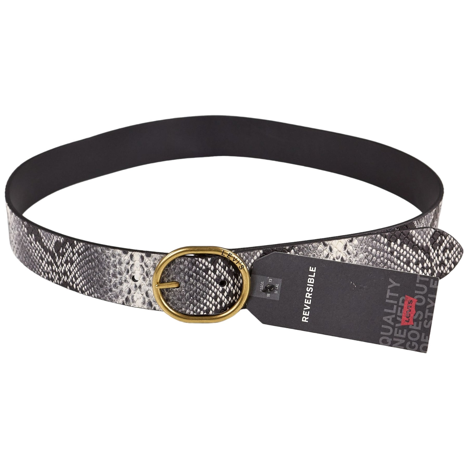 Levi's Snake Print Reversible Belt