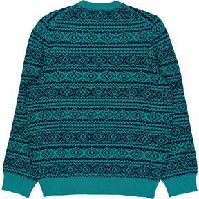 Lyle & Scott Teal Fair Isle Knit Jumper