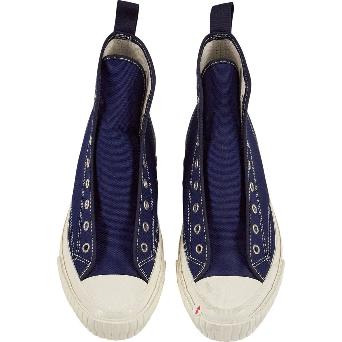 YMC Navy High Top Trainers