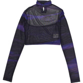 Motel Ribus Cosmic Melt Mesh Cropped Top