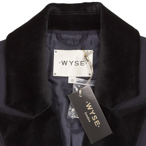 Wyse Navy Velvet Trim Tuxedo Jacket