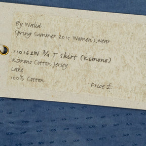 By Walid Blue Cotton Jersey Top