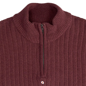 Lands' End Burgundy Ribbed Knit Jumper