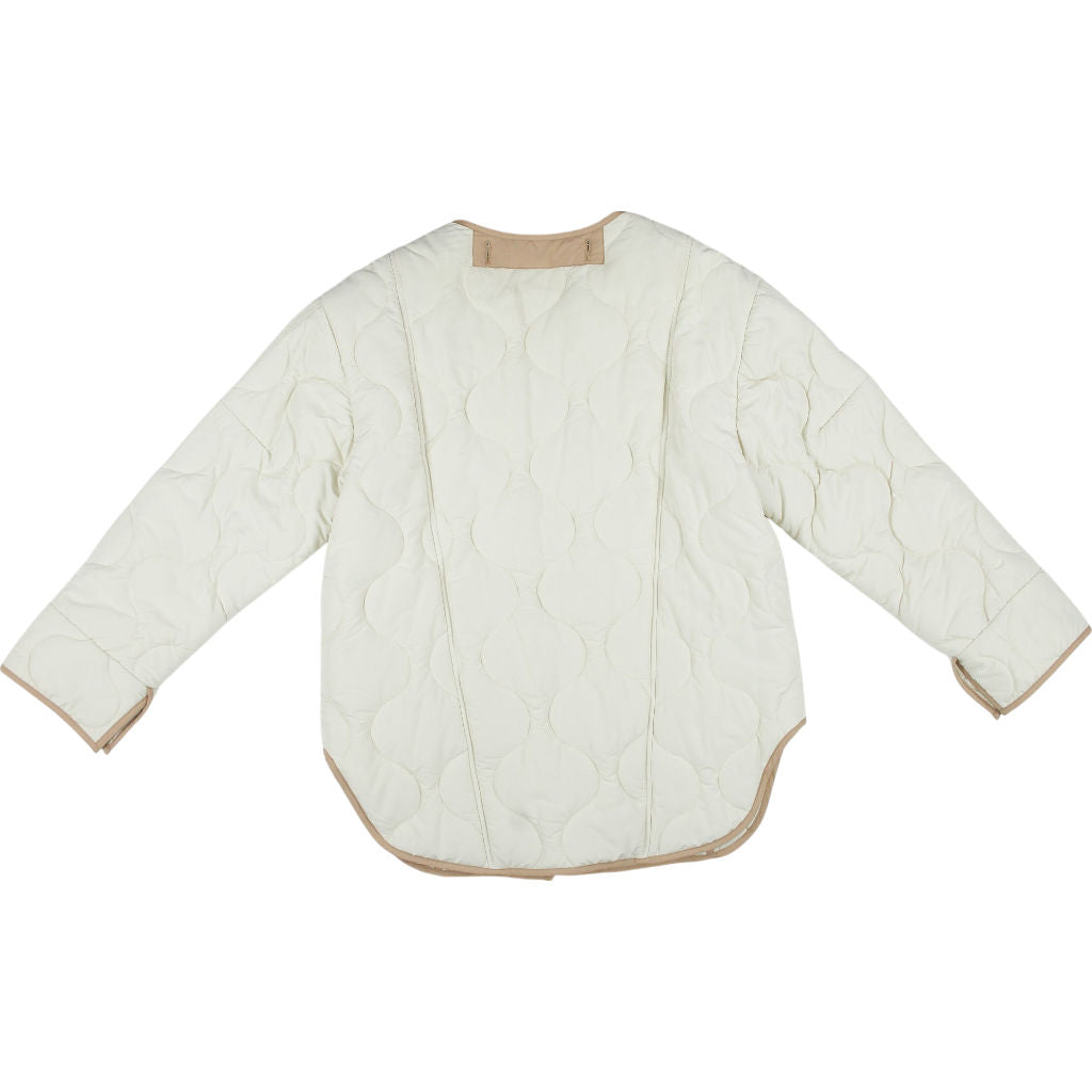 Wyse  Bria Beige Quilted Jacket 1, UK 8