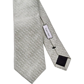 Calvin Klein Grey Logo Tie