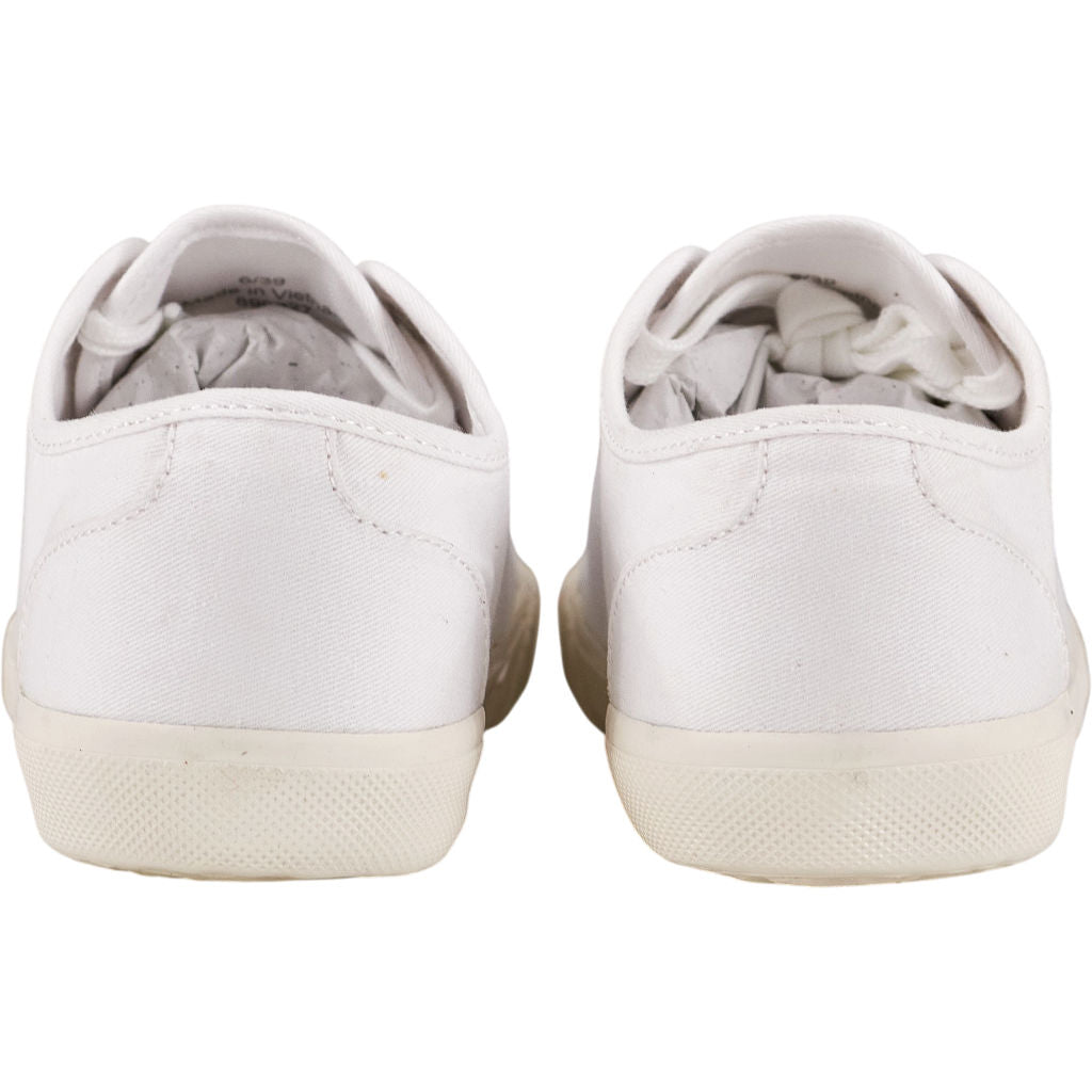 Hush White Henley Canvas Trainers