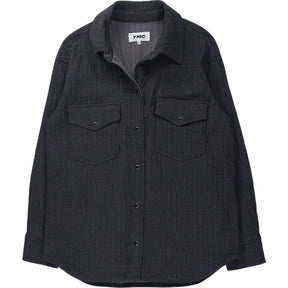 YMC Grey Quilted Overshirt