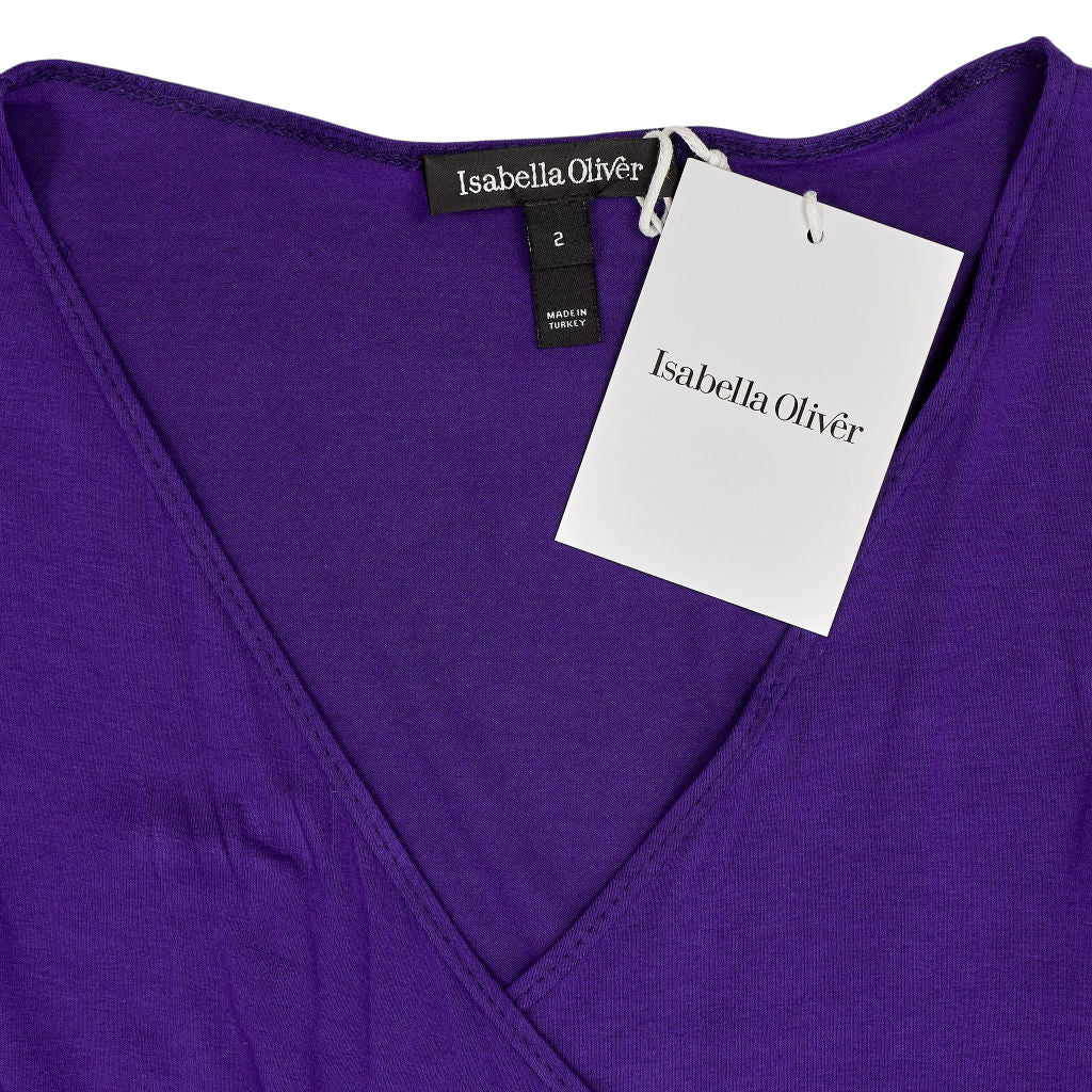 Isabella Oliver Purple Wrap Dress