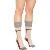 Amari-Amari Patterned Multicolour Knee-High Socks