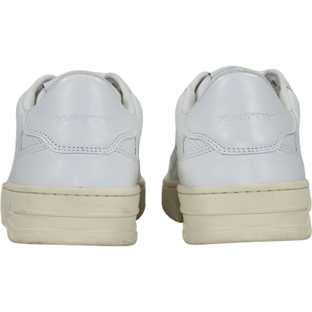 Hatty White Leather Court Sneakers