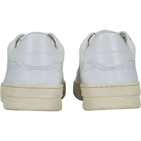 Hatty White Leather Court Sneakers