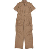 Hush Camel Button Front Jumpsuit