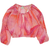 Forte Forte Pink Patterned Bohemian Top